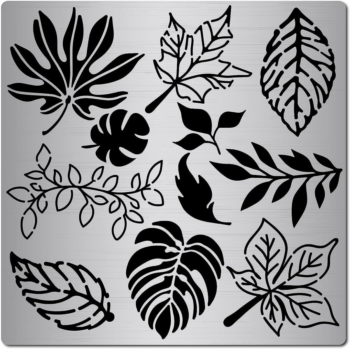Metal Stencil Templates Journal Tool for Painting, Wood Burning, Pyrography and Engraving