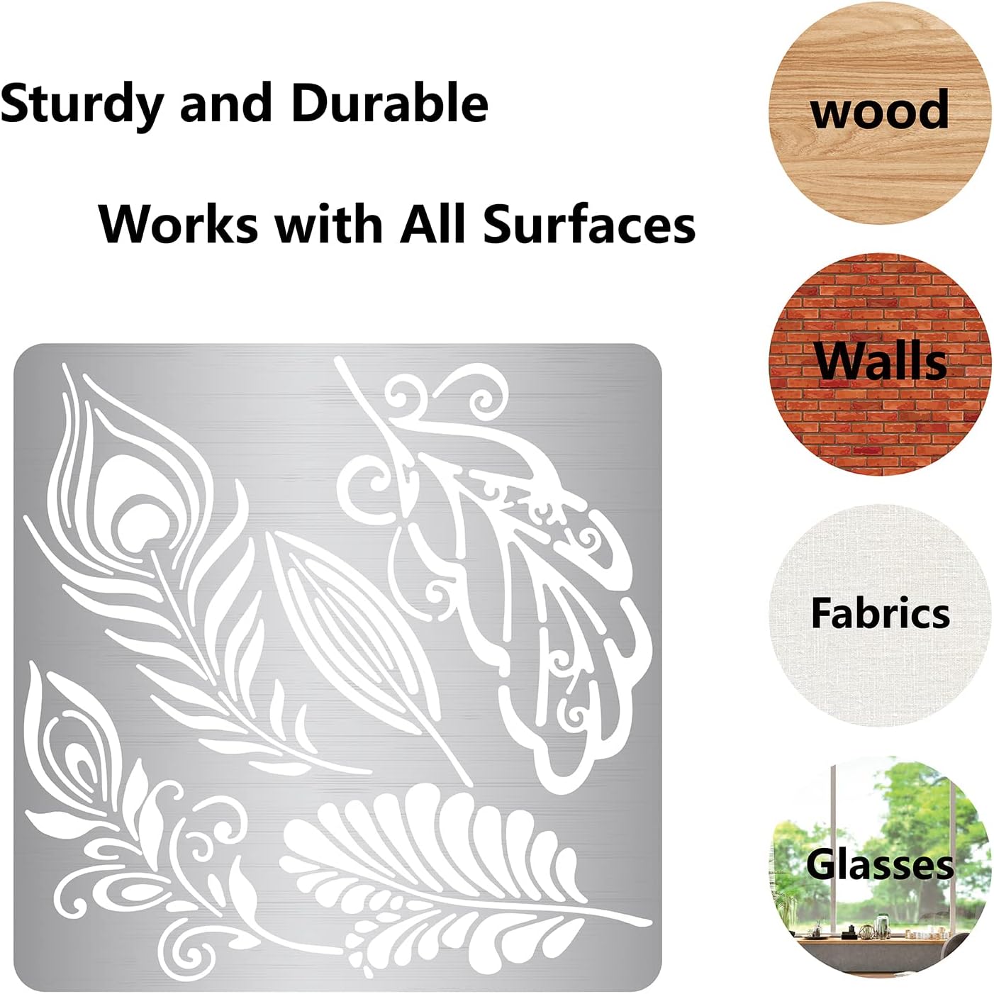 Metal Stencil Templates Journal Tool for Painting, Wood Burning, Pyrography and Engraving