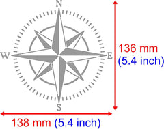Custom Compass Rose Stencil Small, Nautical Stencil for Painting on Wood, Template Craft Wood Burning