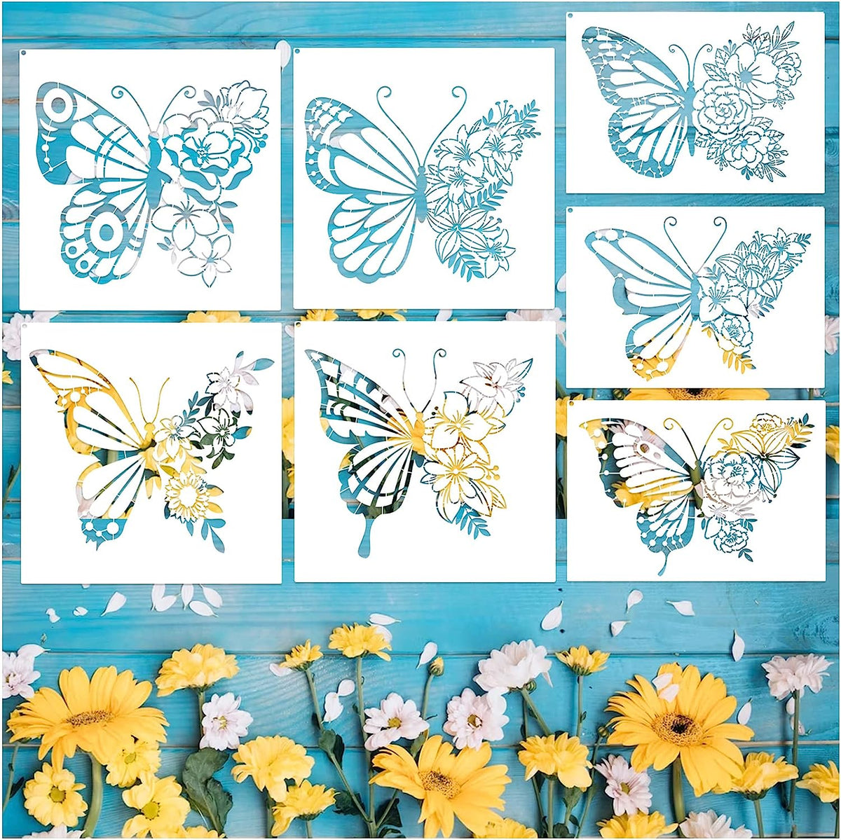 Custom Butterfly Stencils for Painting, Reusable Metal Templates