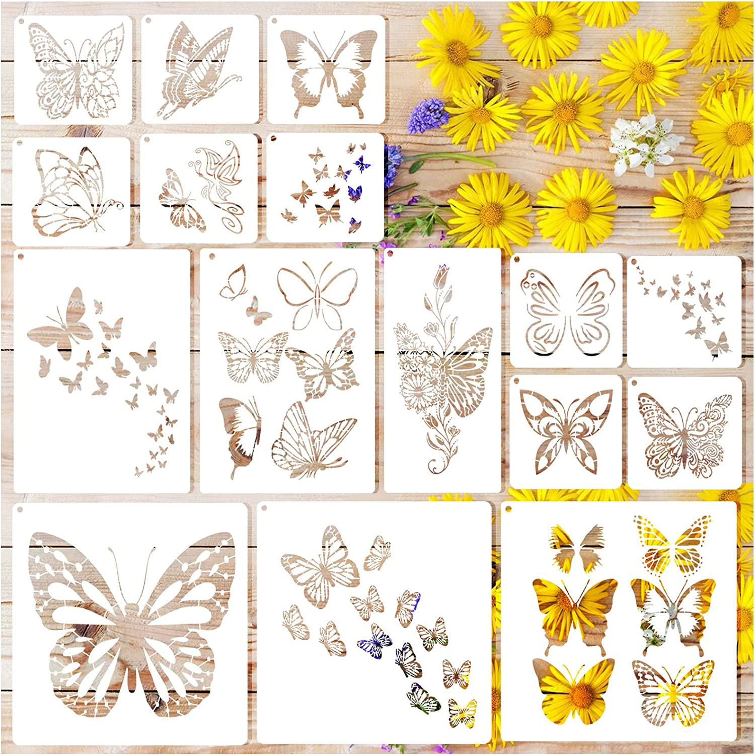 Custom Butterfly Stencils for Painting, Reusable Metal Templates