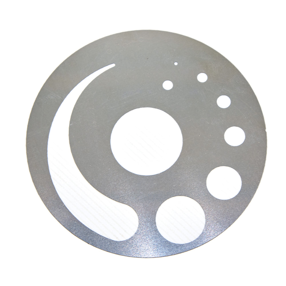 Componente redondo de perforación láser de placa delgada de acero inoxidable con grabado químico de precisión personalizado 